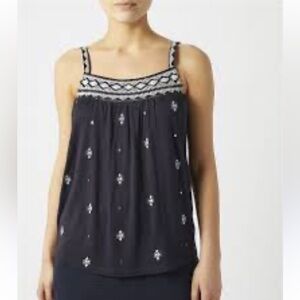 Lucky Brand Navy Blue Tank Top. Size L (436)‎
